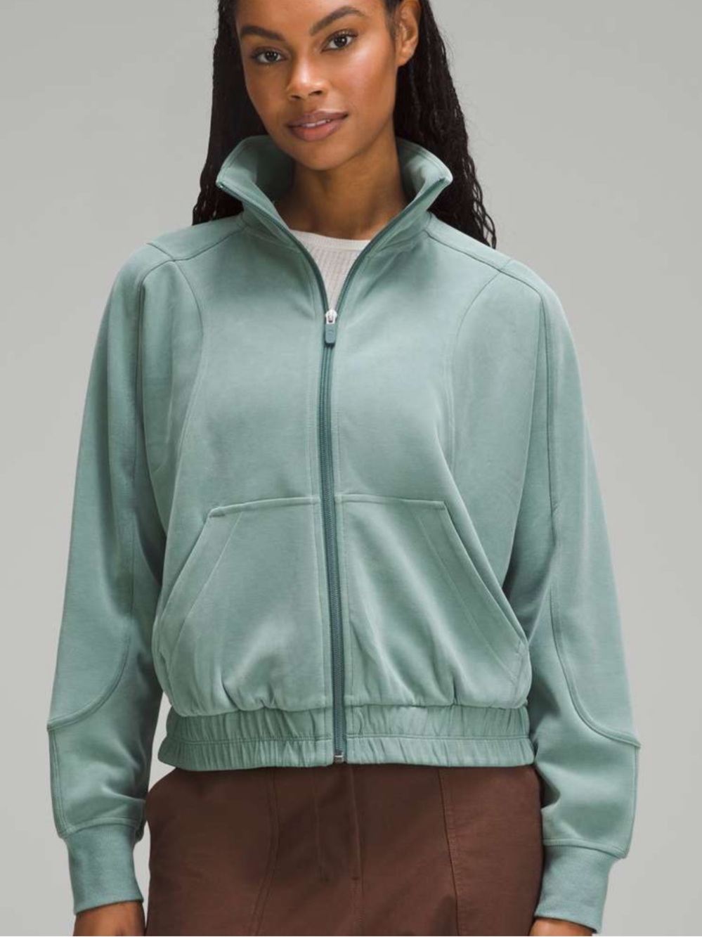 NWT Lululemon Brushed Softstreme Funnel-Neck Zip Up 4